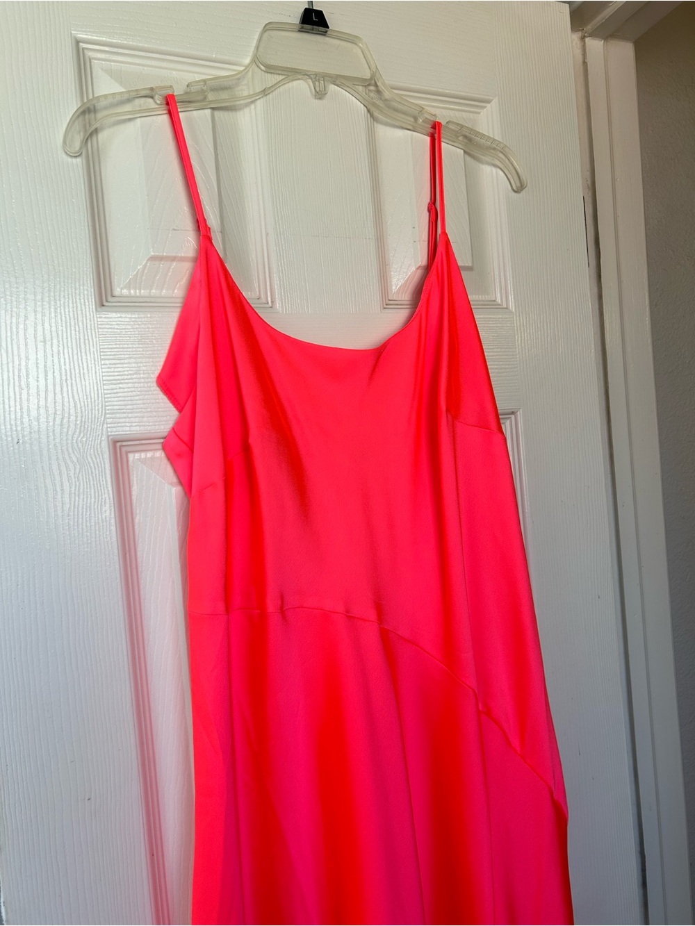 a new day Neon Pink Asymmetrical Slip Dress - Picture 3 of 5